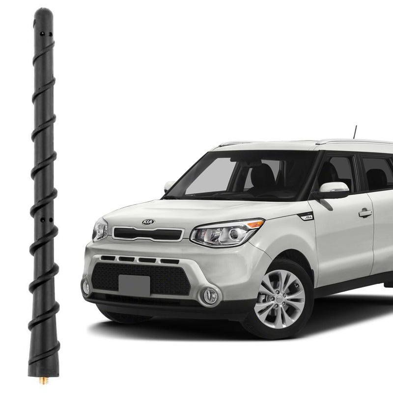 KSaAuto Antenna Fits for Kia Soul Sedona Sportage Borrego Sorento KX Cross Rondo Forte Koup Rio Rio5, Kia Accessories, 7 Inch Short Car Kia Antenna Replacement - Image 1